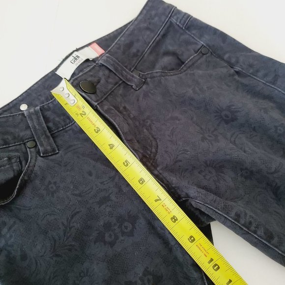 CABI Navy Floral Print Skinny Jeans - Picture 11 of 12